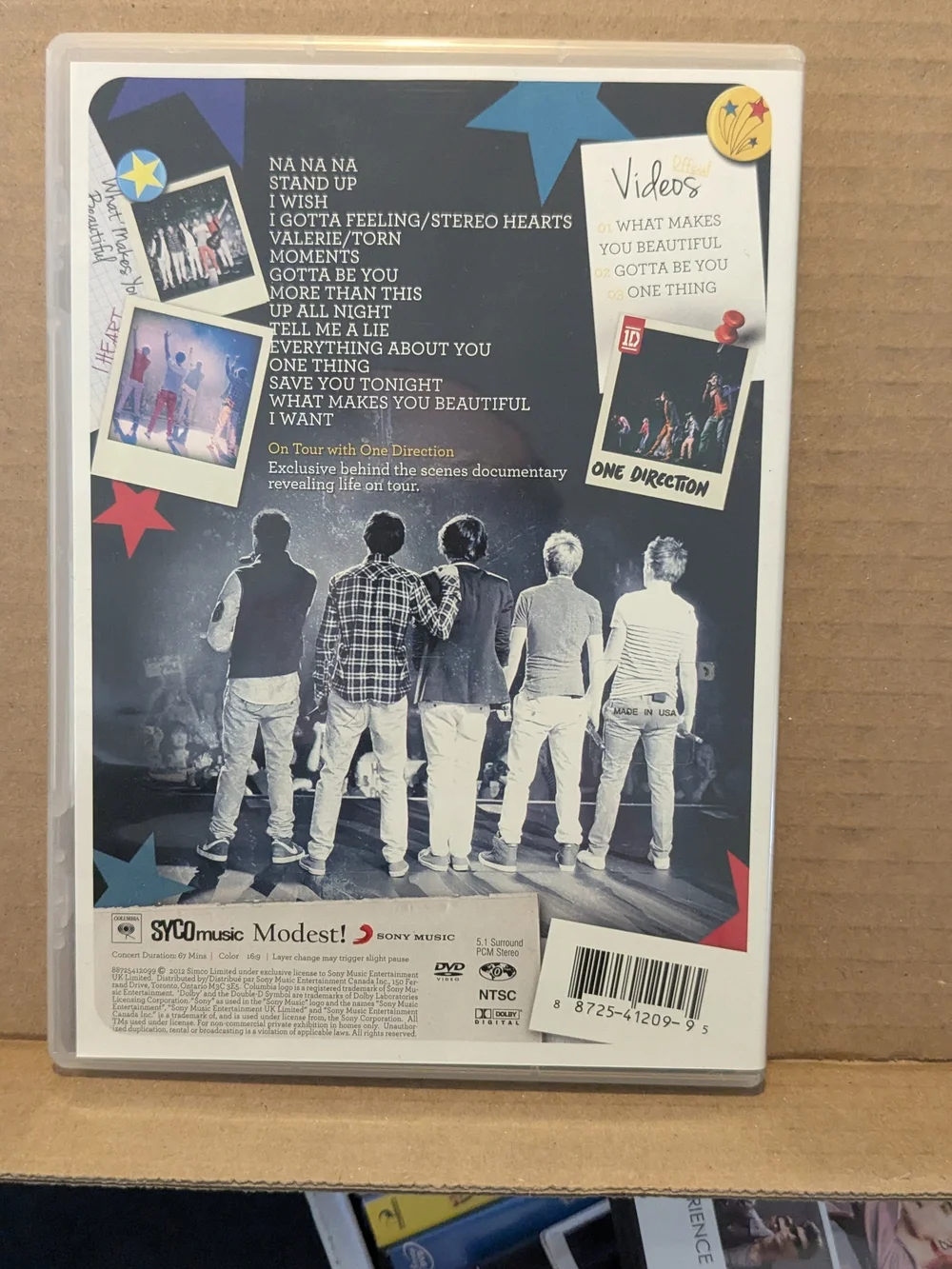 One Direction "Up All Night: The Live Tour" DVD - Picture 2 of 2
